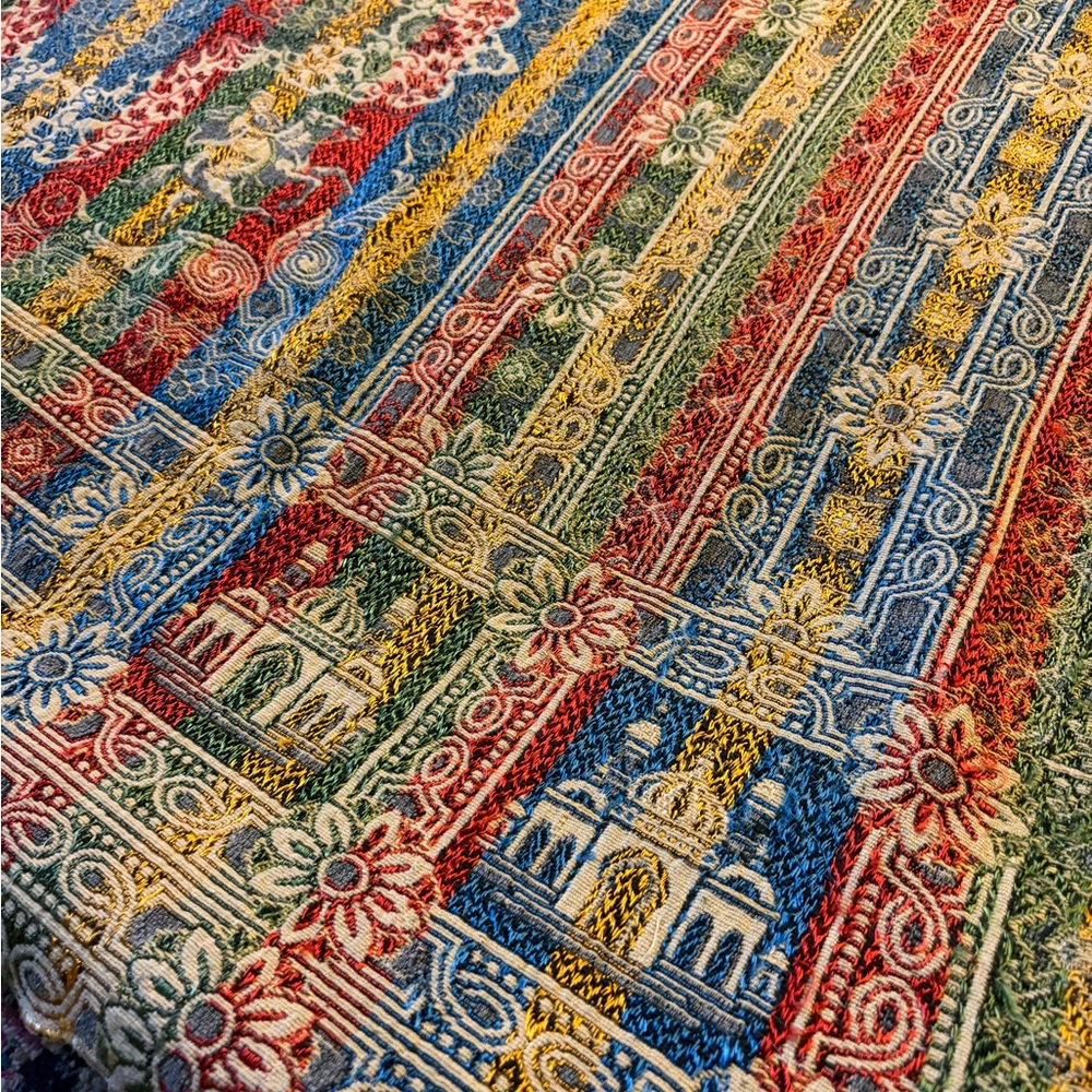 Multicolor Patterned Blanket 🧺